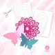 butterfly wings and snowflakes template