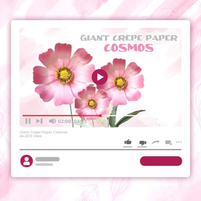 GIANT CREPE-PAPER COSMOS TUTORIAL