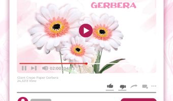 GIANT CREPE-PAPER GERBERA TUTORIAL