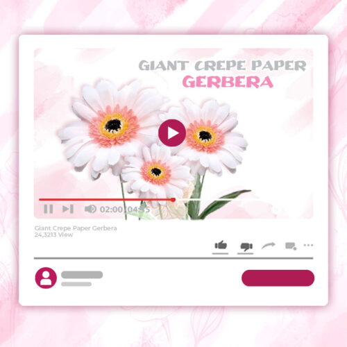 GIANT CREPE-PAPER GERBERA TUTORIAL