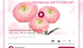 GIANT CREPE-PAPER PERSIAN BUTTERCUP TUTORIAL