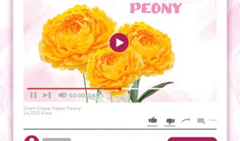 GIANT CREPE-PAPER PEONY TUTORIAL