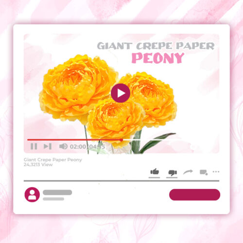 GIANT CREPE-PAPER PEONY TUTORIAL