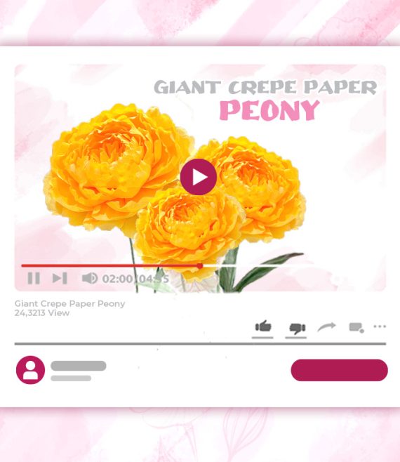 GIANT CREPE-PAPER PEONY TUTORIAL