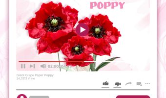 GIANT CREPE-PAPER POPPY TUTORIAL