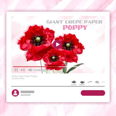 GIANT CREPE-PAPER POPPY TUTORIAL