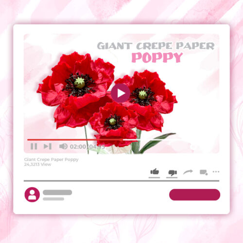 GIANT CREPE-PAPER POPPY TUTORIAL