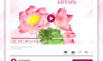 GIANT CREPE-PAPER LOTUS TUTORIAL