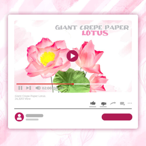 GIANT CREPE-PAPER LOTUS TUTORIAL