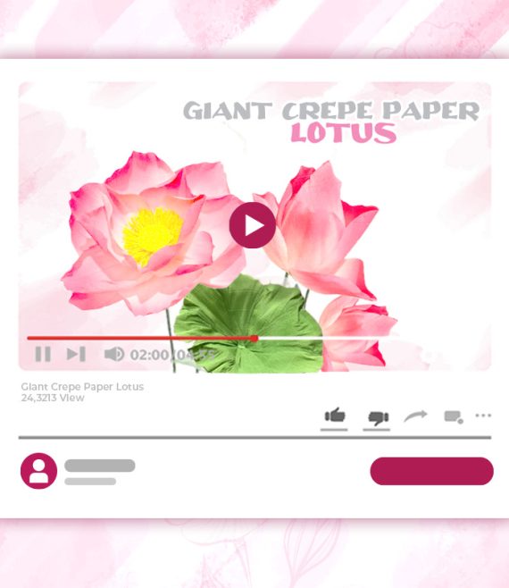 GIANT CREPE-PAPER LOTUS TUTORIAL