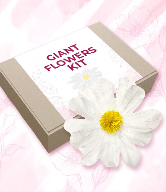 Giant Daisy Flower KIT ( Organza)