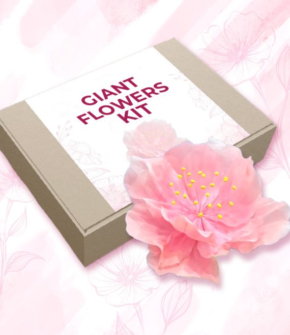 Giant Peach Blossom KIT ( Organza)