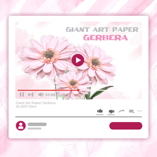 giant art paper gerbera tutorial