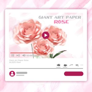 GIANT ART PAPER ROSE TUTORIAL