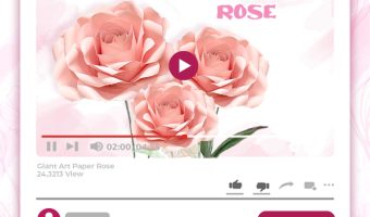 GIANT ART PAPER ROSE TUTORIAL