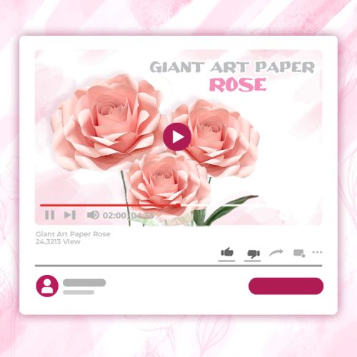 GIANT ART PAPER ROSE TUTORIAL