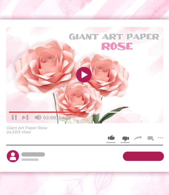 GIANT ART PAPER ROSE TUTORIAL