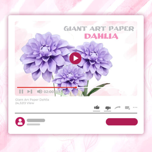 giant art paper dahlia tutorial