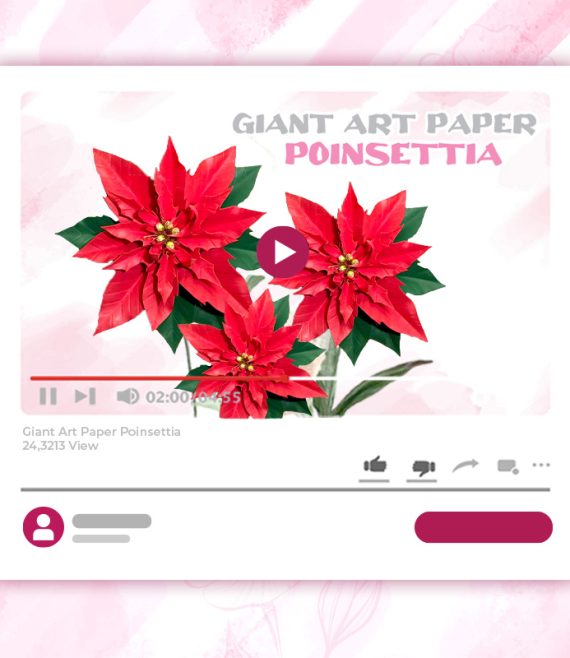 giant art paper poinsettia tutorial