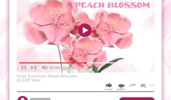 GIANT EVA FOAM PEACH BLOSSOM TUTORIAL