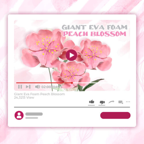 GIANT EVA FOAM PEACH BLOSSOM TUTORIAL