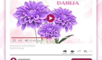 GIANT EVA FOAM DAHLIA TUTORIAL