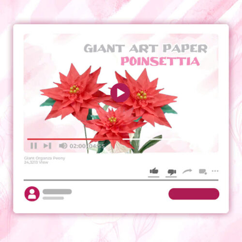 giant art paper poinsettia