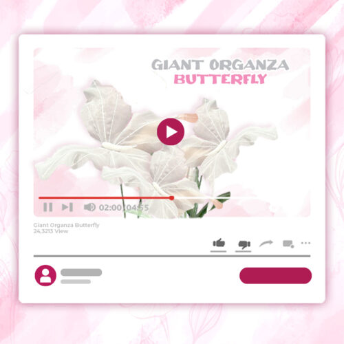 GIANT ORGANZA BUTTERFLY TUTORIAL