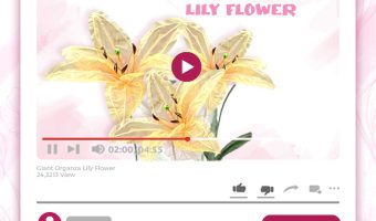 GIANT ORGANZA LILY TUTORIAL