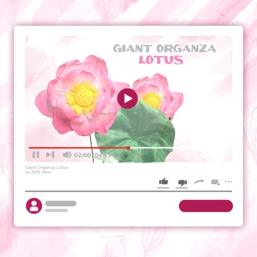 GIANT ORGANZA LOTUS TUTORIAL