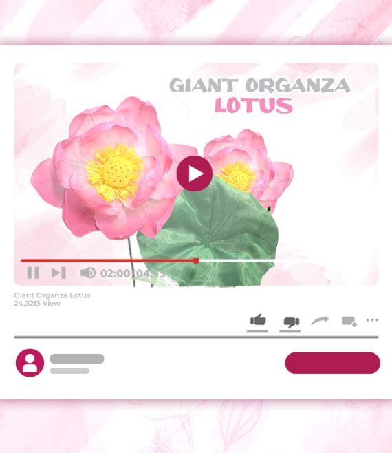 GIANT ORGANZA LOTUS TUTORIAL