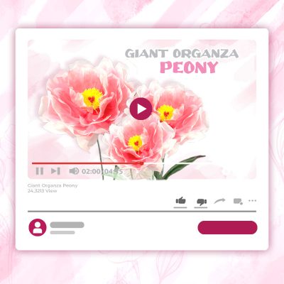 GIANT ORGANZA PEONY TUTORIAL