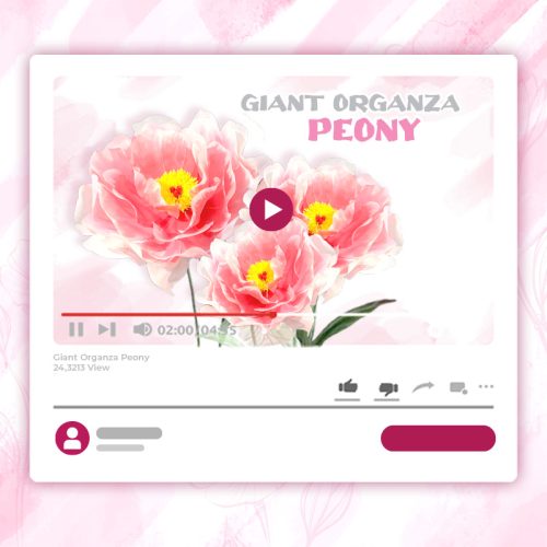 GIANT ORGANZA PEONY TUTORIAL