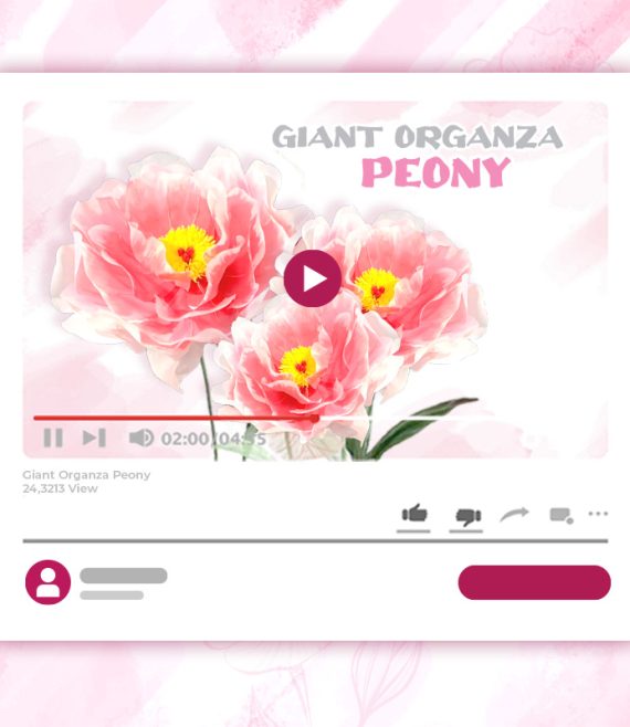 GIANT ORGANZA PEONY TUTORIAL