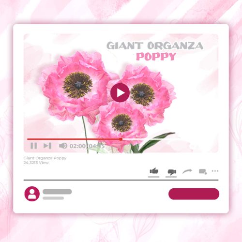 GIANT ORGANZA POPPY TUTORIAL - STYLE 2