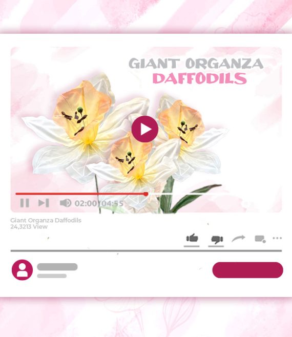 GIANT ORGANZA DAFFODILS TUTORIAL