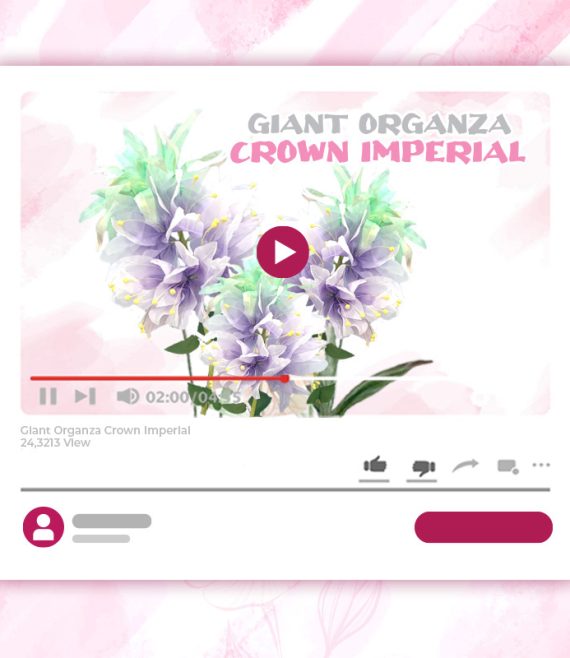 GIANT ORGANZA CROWN IMPERIAL TUTORIAL