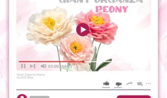 GIANT ORGANZA PEONY STYLE 2