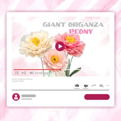 GIANT ORGANZA PEONY STYLE 2