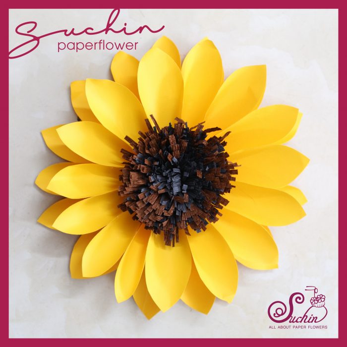 Sunflower petal template