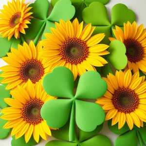 4-leaf clover & flower
