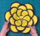 free giant flower template, DIY giant flower template, bee-themed flower craft
