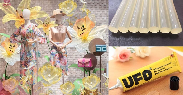 GLUE FOR ORGANZA FLOWERS