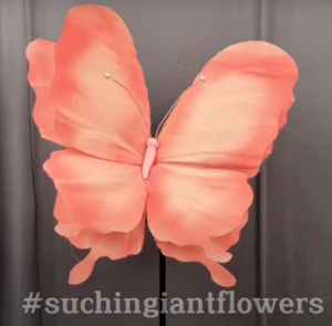 giant crepe paper butterfly
