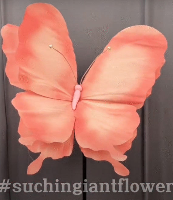 giant crepe paper butterfly