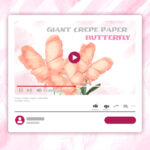 giant crepe paper butterfly