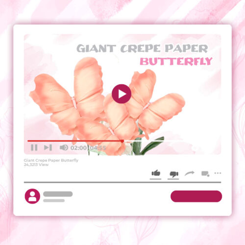 giant crepe paper butterfly