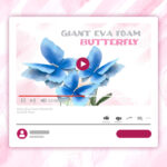 giant eva foam butterfly