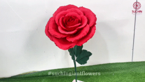 crepe paper rose