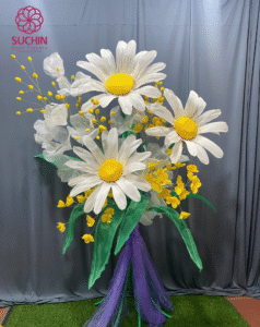 giant crepe paper daisy